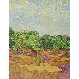 Van Gogh Sketchbook #15: Olive Trees by Vincent Van Gogh Sketchbooks For Artists Adults and Kids to draw in 8.5x11" 100 blank pages - Cool Artist Gifts