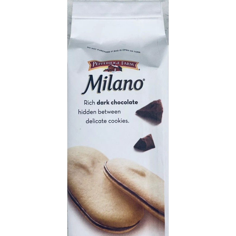 Pepperidge Farm Milano DARK CHOCOLATE Cookies 6 oz Bag -