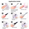 RARJSM Light Pink Pearl Gel Nail Polish Pearlescent Shell Purple