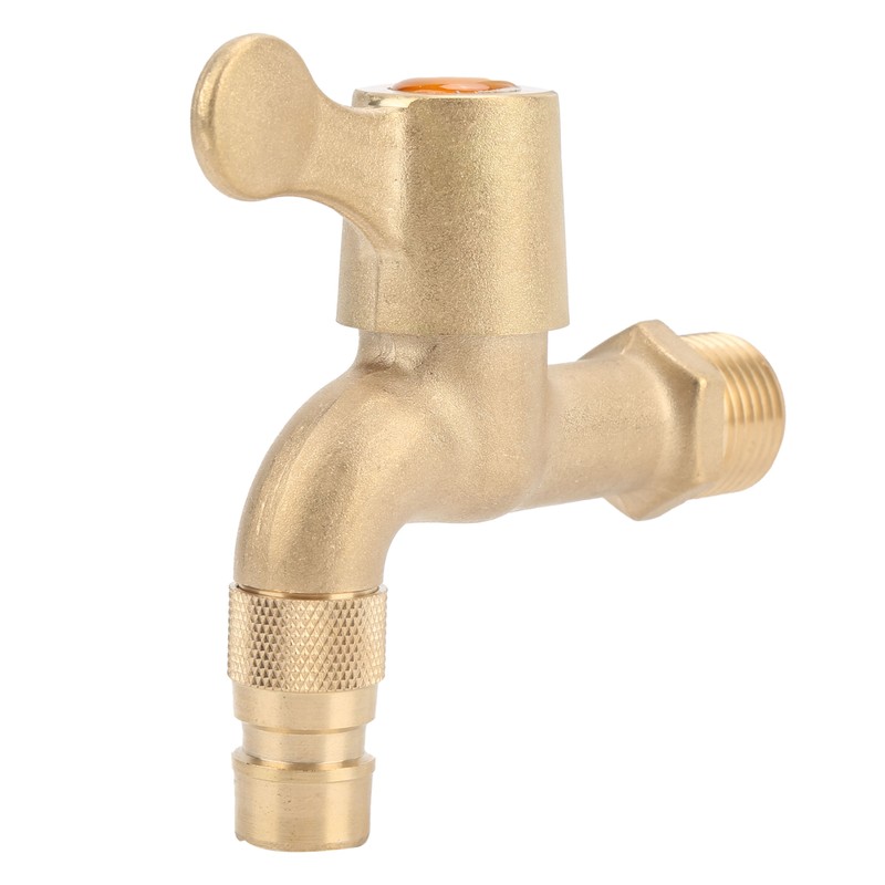 Brass WaterTap G1/2in Thread Spiral Opening Switch for Household Washing