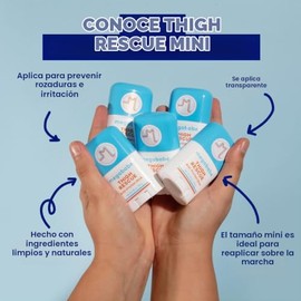 Paquete de 2 unidades - Megababe Muslo Rescue Stick Mini, detiene el roce y la irritación, 23 g cada uno