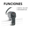 Switch Interruptor Para Moto Manillar On/off C/luz Metalico