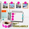PARLAIM 1 Inch Round Permanent Adhesive Color-Code Dot Stickers,1000 per
