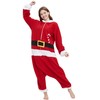 DarkCom Adult Cosplay Santa Claus Onesie Christmas Pajamas Homewear One