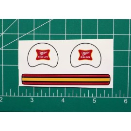 Miller High Life Beer Football Gumball Helmets Custom DIECUT *DECAL SHEET ONLY*