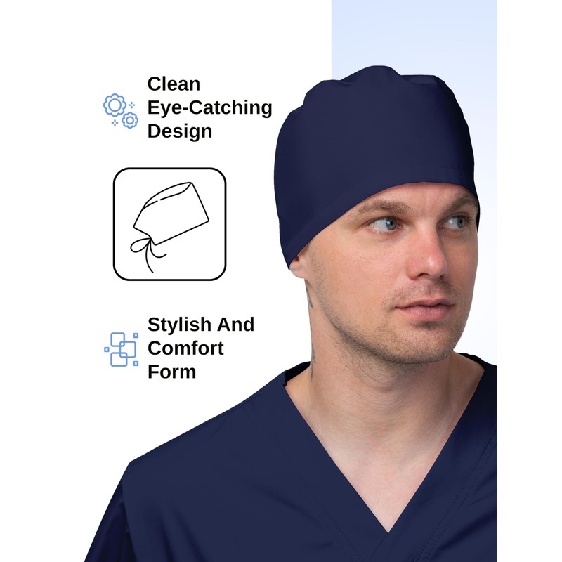 DOKTORAM Navy Blue Working Cap Made for Easy Adjustment and