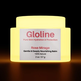 Govertex Gloline Rose Mirage – Hydrating Skin Superfood Balm for Face & Body | All Natural Skin Care with Squalane, Shea Butter, Beeswax, Argan Oil, Vitamin E + 6 Antioxidant-Rich Botanicals