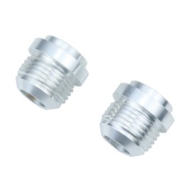 2pcs 10AN Aluminum Male Flare Weld On Fitting Bung -10 AN Weldable Adapter Connector for Fuel Oil Hose Tank Coolant
