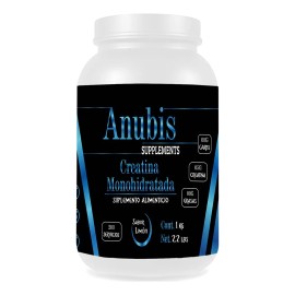Creatina Monohidratada 1kg Anubis Varios Sabores 200 Servs Limón