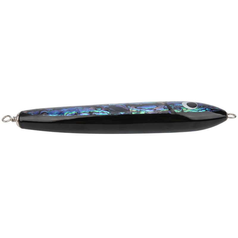 Fish Lure Abalone Shell Fishing Bait Wooden Crankbait for Tuna
