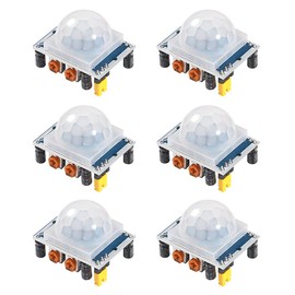 Dealikee 6pcs PIR Infrared Sensor IR Human Body Motion Module Blue