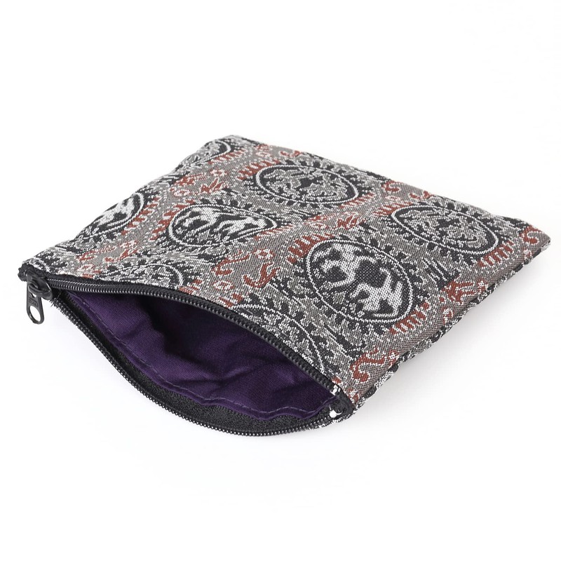 Shosoin Kyoto Prayer Beads Bag with Zipper Pouch Case with