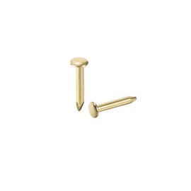 sourcing map Small Tiny Hardware Nails Iron 1.2X6mm(DXL) for DIY Decorative Wooden Boxes Accessories Gold Tone 200pcs