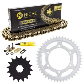 NICHE Drive Sprocket Chain Combo for Yamaha YZF R6 Front 16 Rear 45 Tooth 530VM-X X-Ring 114 Links