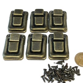 endlessparts 6 Piece BXR vintage style small box hardware lock latch box latches box B13