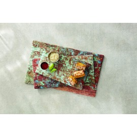 American Metalcraft RM147 Rectangular Melamine Serving Board, Reclaimed Wood, 14 1/4-Inches