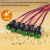 Gebildet Pack of 6 Green LED Indicator, Indicator Light, 110-220VAC,