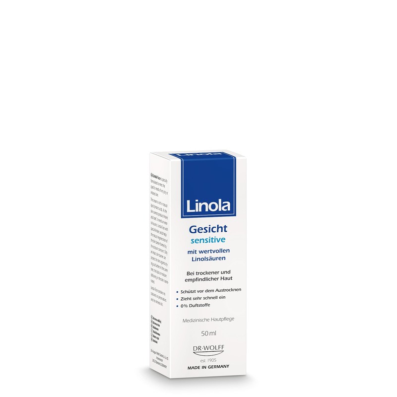 Linola Face Sensitive - 50 ml | Fast Absorbing Moisturising