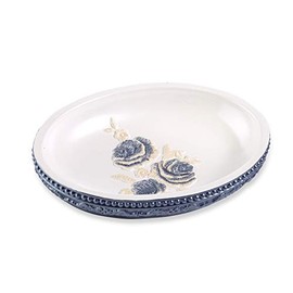 Popular Bath Blossom Rose, SOAP Dish, Blue