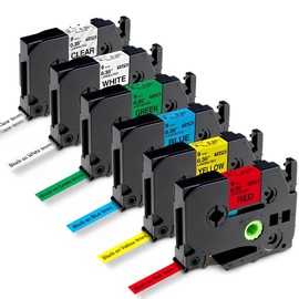 Markurlife Compatible with Brother P-Touch 9mm TZ-221 TZ-121 TZ-421 TZ-521 TZ-621 TZ-721 for Brother TZe Label Tape for P Touch Label Printer PT-H100LB PT-H105 PT-E100 PT-D200 PT-D210