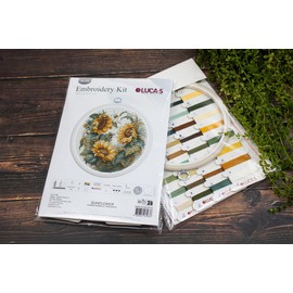 Luca-S Cross Stitch Kit Sunflower, Embroidery Kit BC202