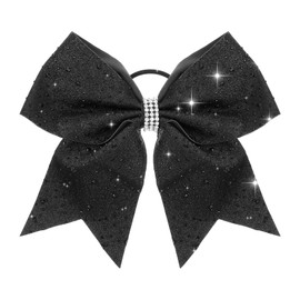 7 Inch Large Glitter Cheer Bows for Girls Women with Rhinestones