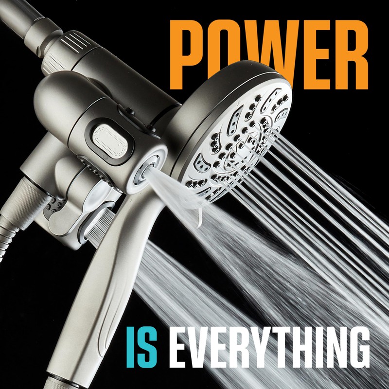 Aquadance High Pressure 156 Setting 14 Zone Shower Head &
