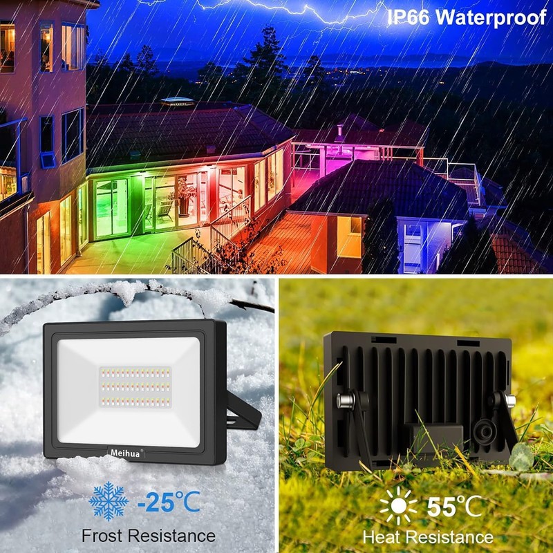 RGB spotlight with remote control MEIHUA