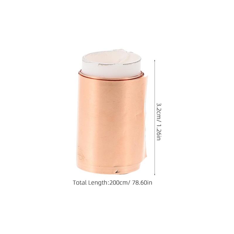 Mobestech 1roll Copper Foil Sheet Roll Thickness Versatile for Electrical