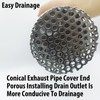 PVC Termination Vent Mesh Cap, 2.88 to 3.51in Rust-Proof Stainless