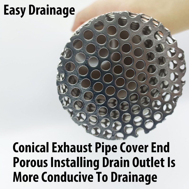 PVC Termination Vent Mesh Cap, 2.88 to 3.51in Rust-Proof Stainless
