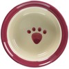 Pet rageous designs Dog Tableware, Pet Paw, Dog Bowl, Plum