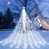 Decute Christmas Decorations Outdoor String Lights 8 Modes and Timer
