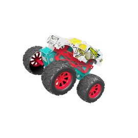 Revell 50318 Monster Truck Hissy Fit, Toy Car 1:32 with Jumping Jump, Hot Wheels Maker, Assemble and Drive, with Pull Back Motor, White/Yellow