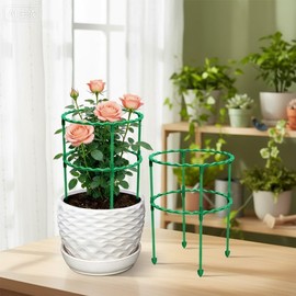 Soporte para plantas conectable, sistema de enrejado de escalada ajustable, jaula modular de soporte de flores para jardín interior y exterior, varilla de soporte de vid expandible, soporte de plantas