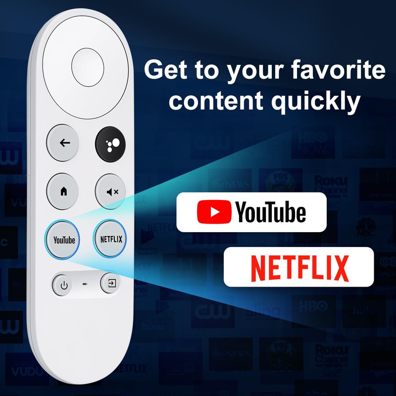 Voice-Remote for Snow Chromecast-with-Google-TV,Replacement Remote Control for Snow Google TV