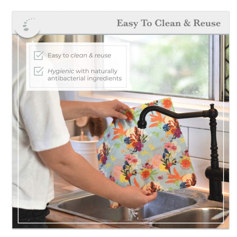 Zenify Earth Beeswax Food Wraps - Set of 3 -