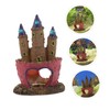 iplusmile 2pcs Castle Fish Tank Resin Decoration Aquarium Landscape Ornament