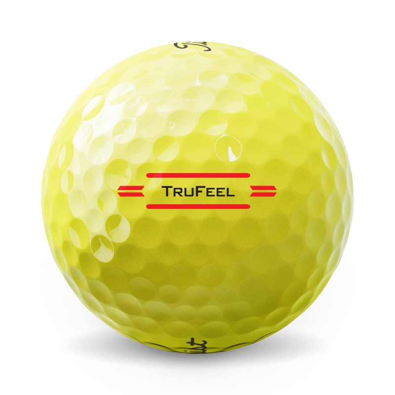 Titleist Unisex Adult Titleist TruFeel Yellow Golf Ball, Yellow, 12