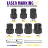 9PCS Bolt Extractor Kit Heavy Duty, 1/2" Drive Impact Lug