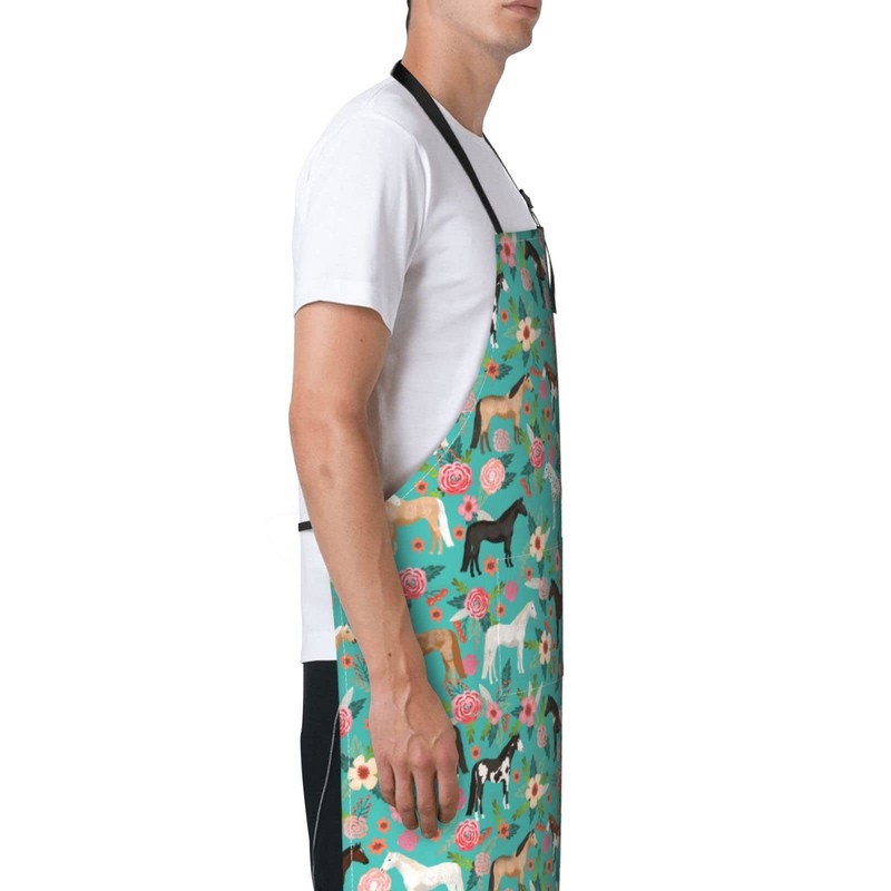 WELBB Aprons With Pockets for Men Women Kitchen Apron Cooking