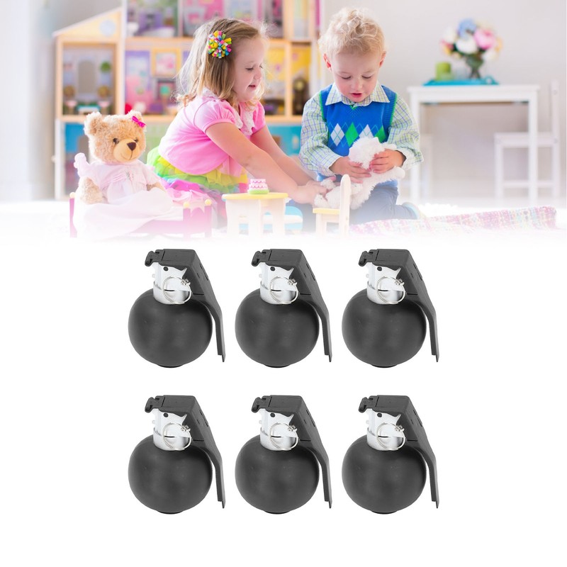 6PCS Kids Hand Grenades Toy with Realistic Sound Light Effect