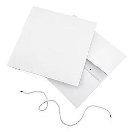 Paper Mart White Hat Boxes, 12 x 12 x 6 Inches, Pack of 50, Large Gift Boxes With Lids for Presents or Christmas Wreaths