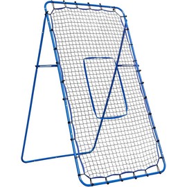 Winthai 7x4FT Volleyball Rebounder Net, Portable Baseball  Lacrosse  Rebounder Pitchback Net with 2 x 6-Angle Quick Adjustable , Target Ribbon for Precision, Easy Quick Setup,Ideal for  Softball,and Sport Training