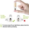 HAOGUAIS 2-Pack LED E11 Bulbs, E11 Mini Candelabra Base, Warm