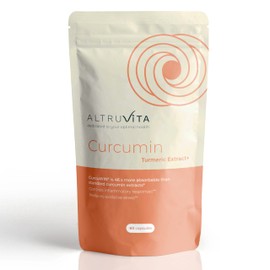 Altruvita Curcumin Turmeric Extract+, 500mg CurcuWIN®, 60 Capsules, 1-Month Supply – Highly Absorbable Turmeric, Supports Joint Health & Inflammation Response, Vegan-Friendly