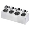 uxcell Commercial Utensil Holder, Stainless Steel Cylinder Flatware Silverware Utensil