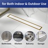 Bernkot Linear Shower Drain 18", Brushed Gold Floor Drain with