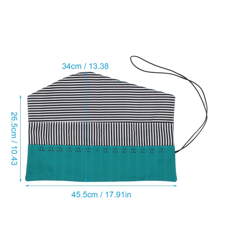 Crochet Hook Rolling Organizer, Knitting Needles Holder Case, Rolling Crochet