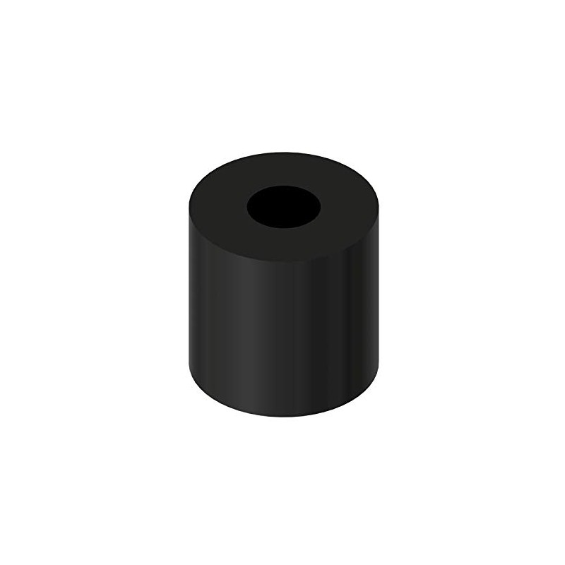 Robosource Black Nylon Spacer 1/2inches Thick, 1/2inches OD 0.194inches ID,